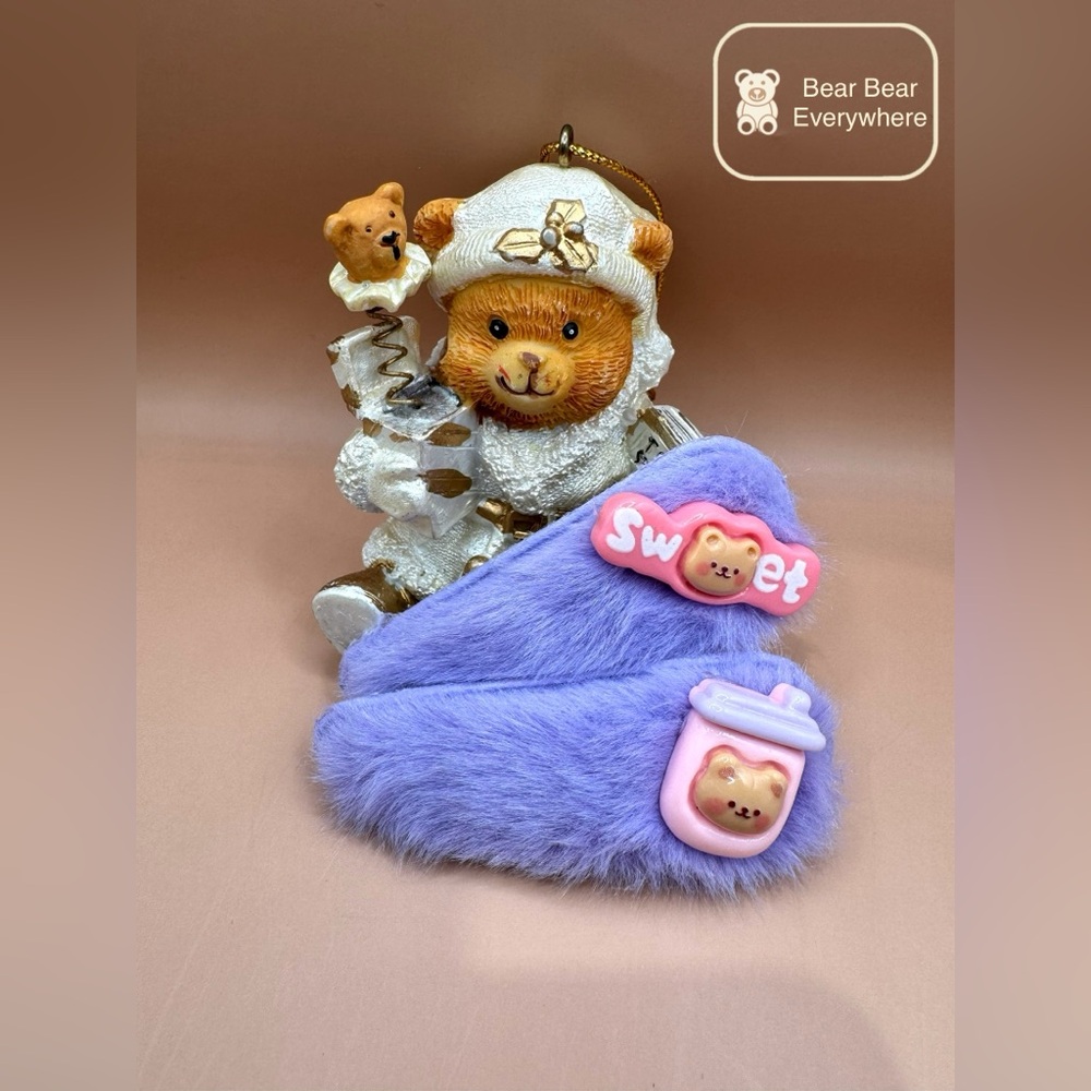 Handmade Cute Bear Hairclip